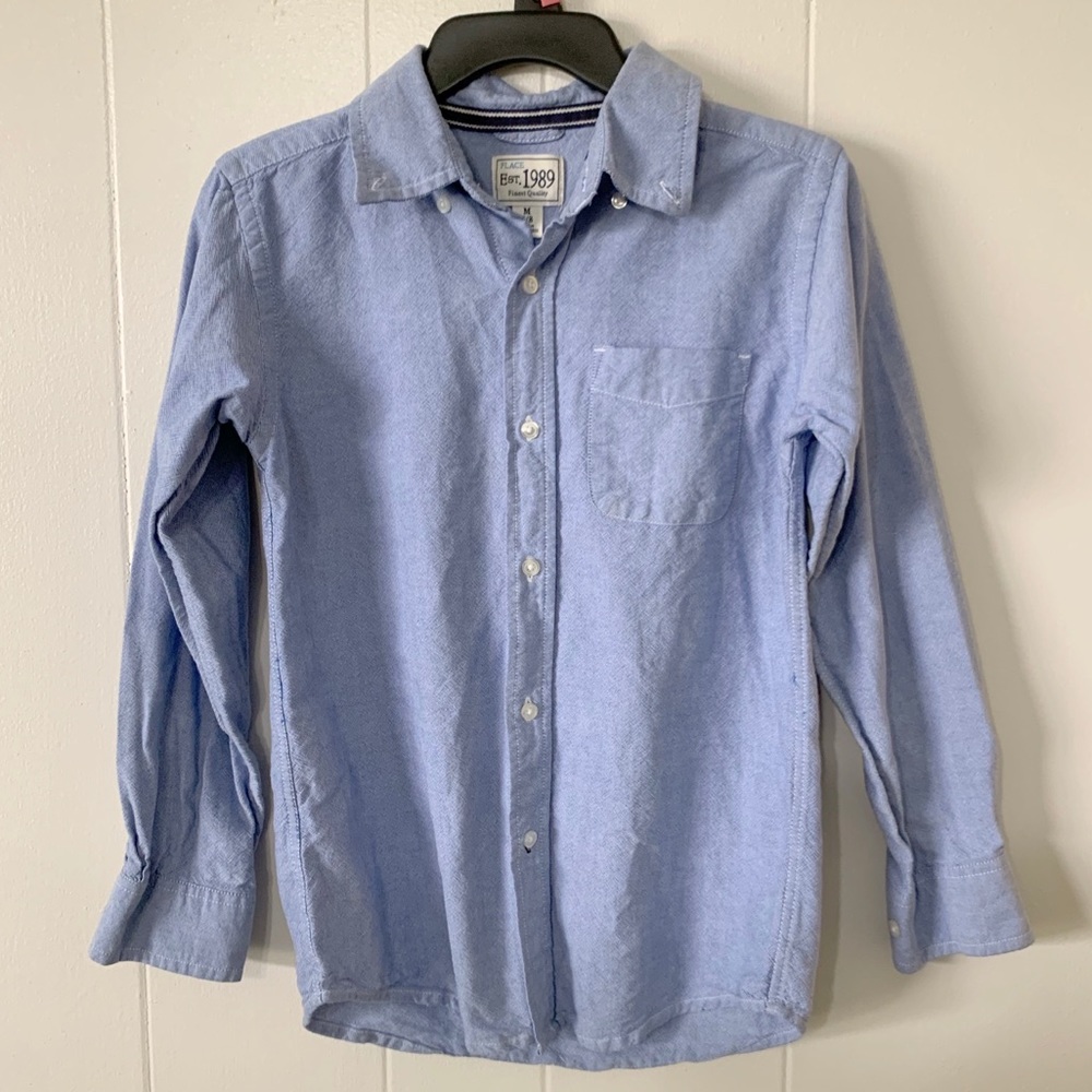 The Children’s Place denim button down shirt 7/8